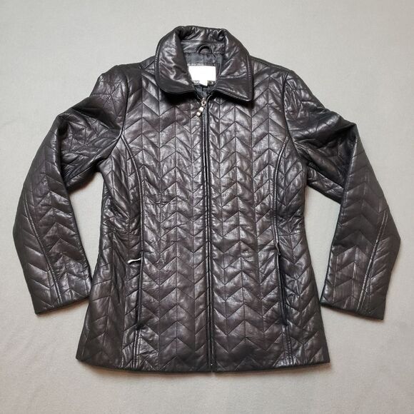 Lambskin Worthington Women's lamb skin leather jacket Size Medium - Picture 13 of 14